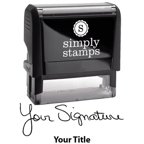 extra large signature title stamp.